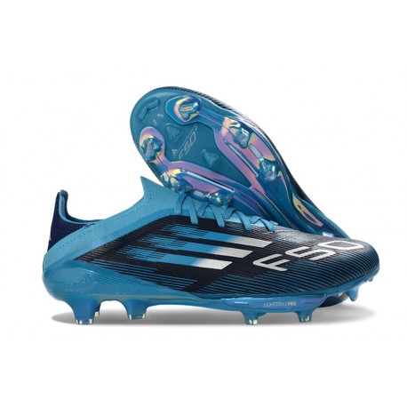 Zapatilla Adidas F50 + Elite FG Negro Azul