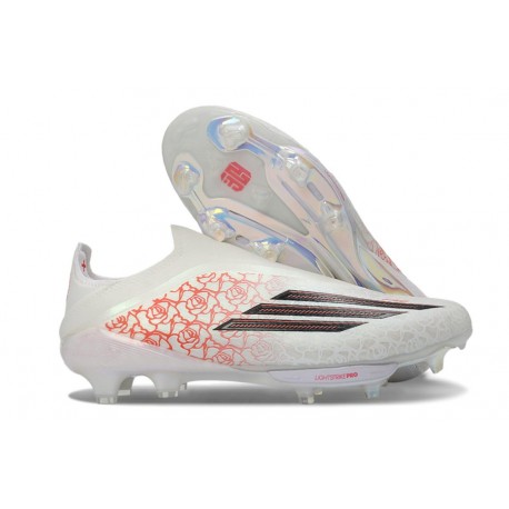 Bota Adidas F50 + Sin Cordones FG Lamie Yamal Bianco Rojo Negro