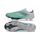 Zapatos de Fútbol Adidas F50+ Laceless FG Verde Plateada Blanco