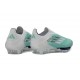 Zapatos de Fútbol Adidas F50+ Laceless FG Verde Plateada Blanco