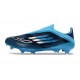 Zapatos de Fútbol Adidas F50+ Laceless FG Negro Azul