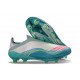 Adidas F50+ Laceless FG X Messi Ftwr Blanco Rosa Lúcido Flash Agua