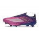Zapatos de Fútbol Adidas F50+ Laceless FG Violeta Rosa Blanco