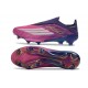 Zapatos de Fútbol Adidas F50+ Laceless FG Violeta Rosa Blanco
