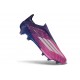 Zapatos de Fútbol Adidas F50+ Laceless FG Violeta Rosa Blanco