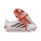 Bota adidas Predator 26 Elite Tongue FG Blanco Rojo Negro