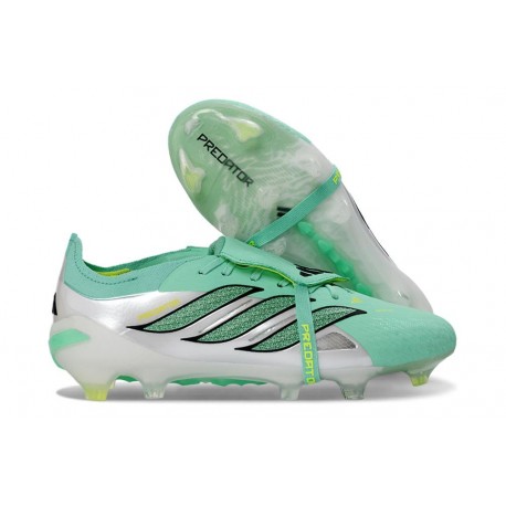 Bota adidas Predator 26 Elite Tongue FG Verde Plateado