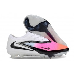Bota de Futbol Nike Phantom 6 Low Elite FG Rosa Blanco Negro
