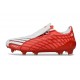 Tacos de Futbol Adidas Bota F50 Elite FG Rojo Blanco