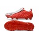 Tacos de Futbol Adidas Bota F50 Elite FG Rojo Blanco