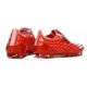 Tacos de Futbol Adidas Bota F50 Elite FG Rojo Blanco