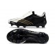 Tacos de Futbol Adidas Bota F50 Elite FG Negro Blanco