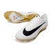 Bota de Futbol Nike Zoom Mercurial Vapor 17 Elite FG Blanco Dorada Negro