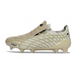 Tacos de Futbol Adidas Bota F50 Spider Elite FG Dorada Gris