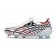 Tacos de Futbol Adidas Bota F50 Spider Elite FG Blanco Rojo Azul
