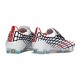 Tacos de Futbol Adidas Bota F50 Spider Elite FG Blanco Rojo Azul