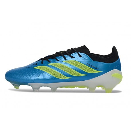 Zapatillas de Fútbol adidas Predator Elite L FG Azul Verde Lima