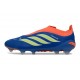 Bota adidas Predator Sin Cordones Elite FG Azul Naranja Amarillo