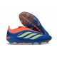 Bota adidas Predator Sin Cordones Elite FG Azul Naranja Amarillo