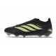 Bota adidas Predator Sin Cordones Elite FG Negro Verde