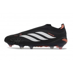 Bota adidas Predator Sin Cordones Elite FG Negro Blanco