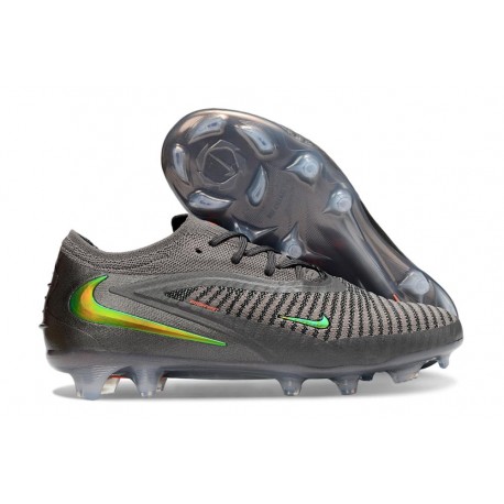 Bota de Futbol Nike Phantom 6 Low Elite FG Gris Verde