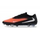 Bota de Futbol Nike Phantom 6 Low Elite FG Rojo Negro Plateado