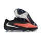 Bota de Futbol Nike Phantom 6 Low Elite FG Rojo Negro Plateado