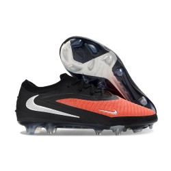 Bota de Futbol Nike Phantom 6 Low Elite FG Rojo Negro Plateado