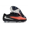 Bota de Futbol Nike Phantom 6 Low Elite FG Rojo Negro Plateado