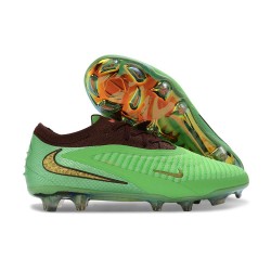 Bota de Futbol Nike Phantom 6 Low Elite FG Verde Dorado