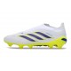 Bota adidas Predator Sin Cordones Elite FG Blanco Azul Amarillo