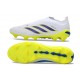 Bota adidas Predator Sin Cordones Elite FG Blanco Azul Amarillo