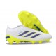 Bota adidas Predator Sin Cordones Elite FG Blanco Azul Amarillo