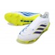 Bota adidas Predator Sin Cordones Elite FG Blanco Azul Amarillo