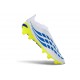 Bota adidas Predator Sin Cordones Elite FG Blanco Azul Amarillo
