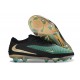 Bota de Futbol Nike Phantom 6 Low Elite FG Verde Negro Dorado