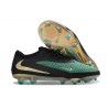Bota de Futbol Nike Phantom 6 Low Elite FG Verde Negro Dorado