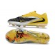Bota de Futbol Nike Phantom 6 Low Elite FG Amarillo Negro Plateado