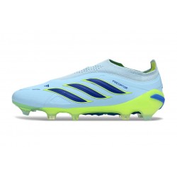 Bota adidas Predator Sin Cordones Elite FG Azul