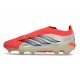 Bota adidas Predator Sin Cordones Elite FG Rojo Lúcido Negro Ftwr Blanco