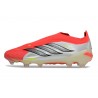 Bota adidas Predator Sin Cordones Elite FG Rojo Lúcido Negro Ftwr Blanco