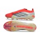 Bota adidas Predator Sin Cordones Elite FG Rojo Lúcido Negro Ftwr Blanco