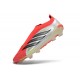 Bota adidas Predator Sin Cordones Elite FG Rojo Lúcido Negro Ftwr Blanco