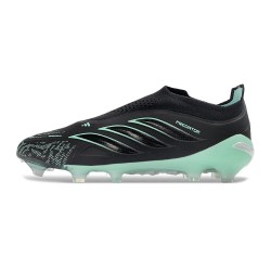 Bota adidas Predator Sin Cordones Elite FG Negro Verde