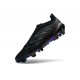 Bota adidas Predator Sin Cordones Elite FG Negro Azul