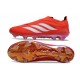 Bota adidas Predator Sin Cordones Elite FG Rojo Blanco
