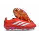 Bota adidas Predator Sin Cordones Elite FG Rojo Blanco