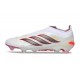 Bota adidas Predator Sin Cordones Elite FG Blanco Rojo Negro