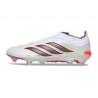 Bota adidas Predator Sin Cordones Elite FG Blanco Rojo Negro